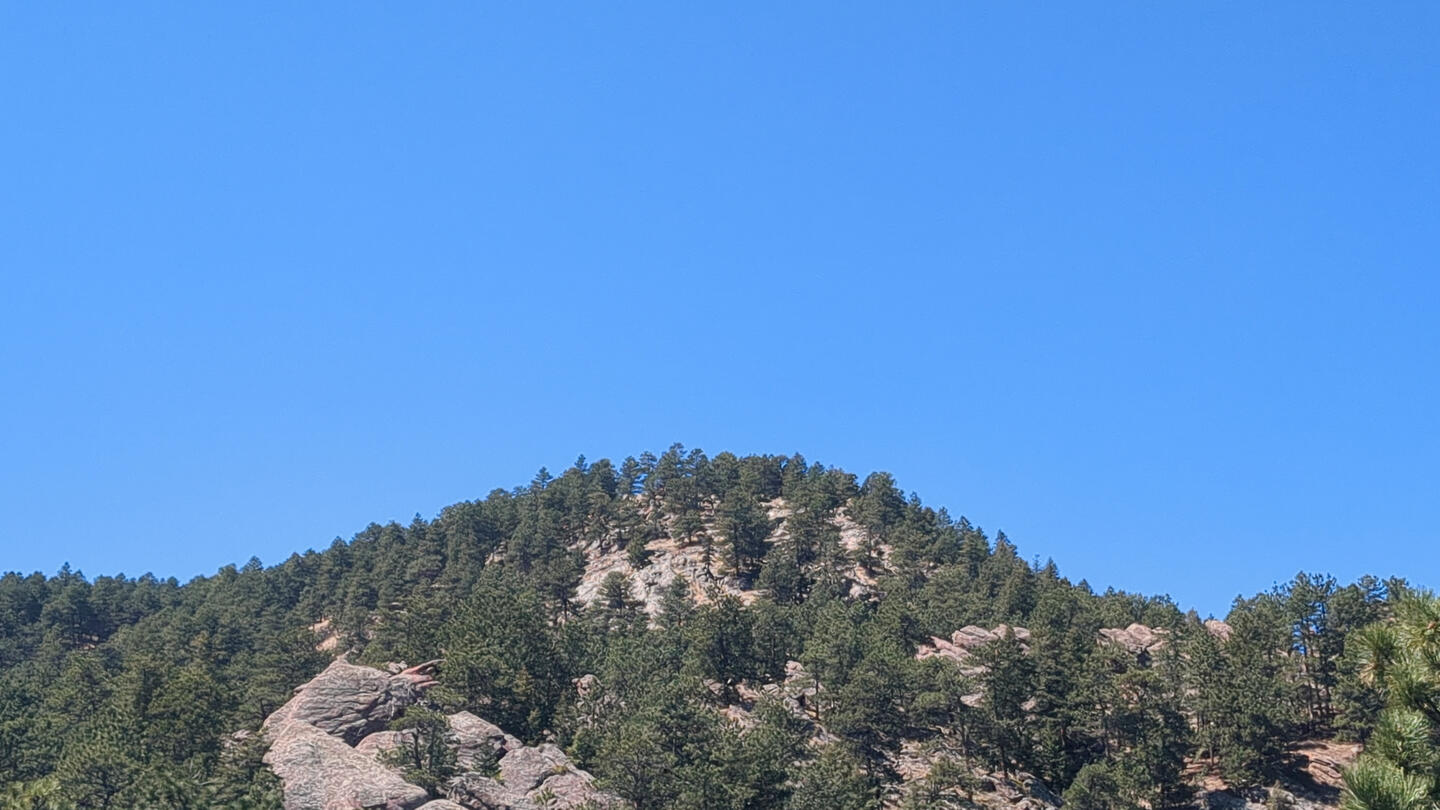 Mountain Top, Trees, Rocks, Boulders