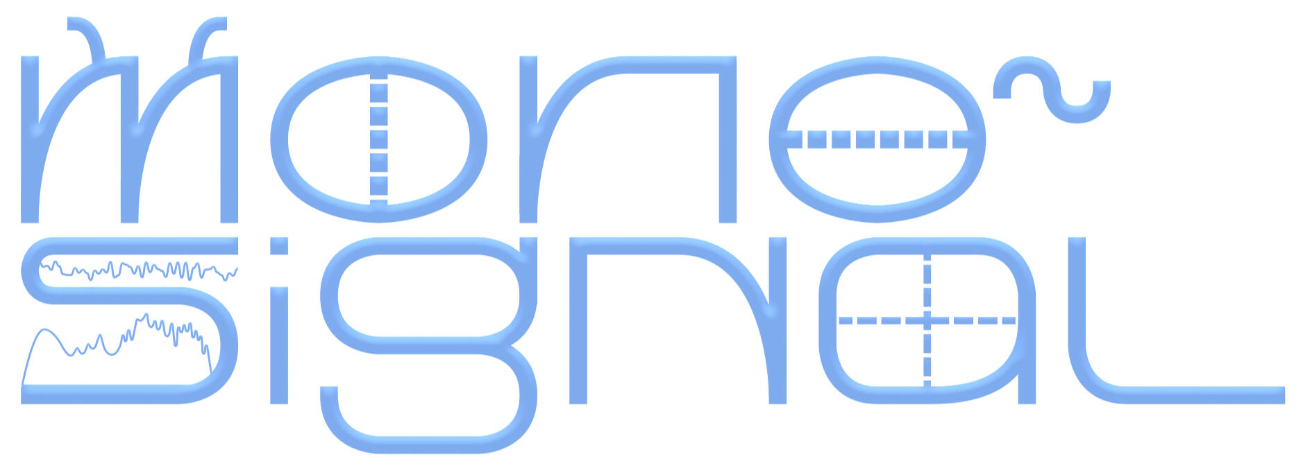 monoSignal Text Logo, Photoshop Effects, Music Label Concept